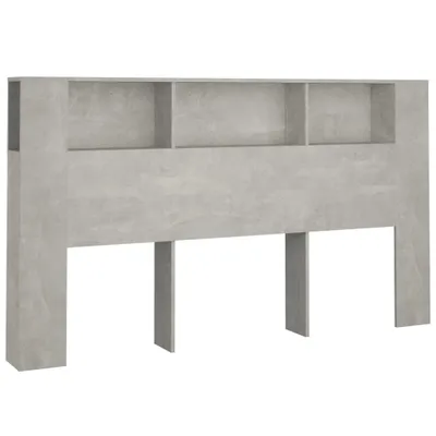 Obrázok produktu pre vidaXL Čelo postele s policami Betónová sivá 180x18,5x104,5 cm