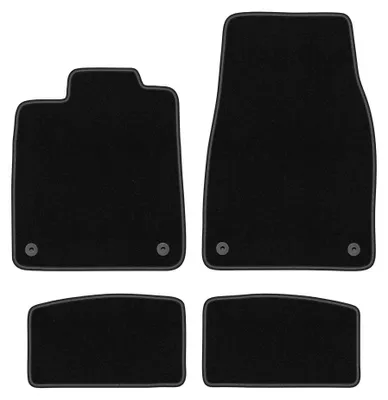 Imagen del producto de Alfombrillas de moqueta para Audi e-Tron GT 2020- (sedán) – juego de 4 piezas, negras, a medida – Wielganizator BASIC