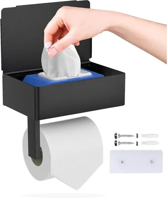Immagine prodotto di Portarotolo da bagno - Nero
