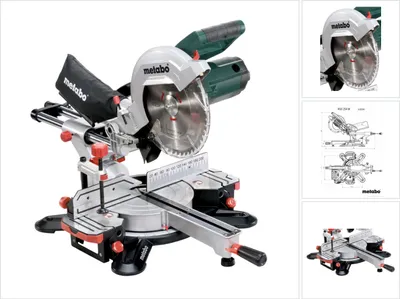 Produktbild von Metabo KGS 254 M Kapp und Gehrungssäge mit Zugfunktion