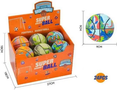 Immagine prodotto di Pallone da basket 9 cm, assortiti - Madej