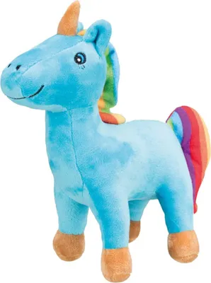 Produktbild von TRIXIE Plüscheinhorn für Hunde - blau - 25 cm