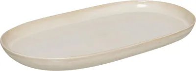 Produktbild von Platte "terre inconnue" aus beigefarbener keramik 37x21cm - SG Secret de Gourmet