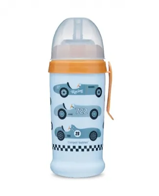 Produktbild von Kinder-Trinkbecher mit Rennauto-Design, 350 ml, Auslaufsicher, Blau - Robust und Sicher