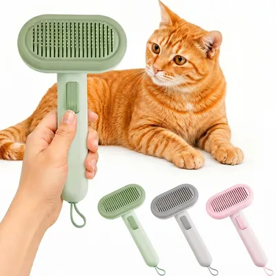 Produktbild von Selbstreinigende Katzenbürste zur Fellpflege