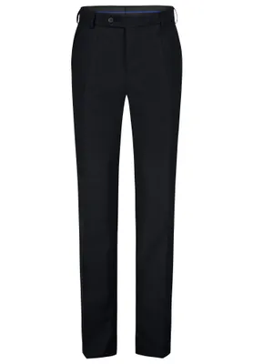 Produktbild von Brühl - Comfort Fit - Herren Flatfront Hose mit Schurwollanteil, Udine (0283003455100), Größe:114, Farbe:Marine (680)