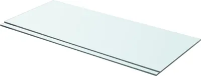 Zdjęcie produktu dla Półki, 2 szt., szklany, przezroczysty panel, 70 x 30 cm