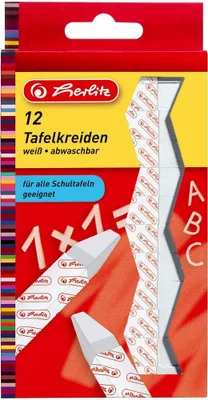 Immagine prodotto di herlitz 8648107 Kreide weiß 12 St.