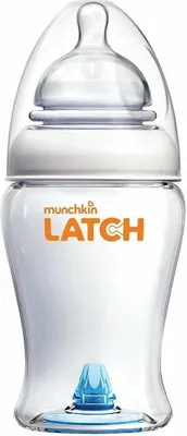 Image de MUNCHKIN LATCH, Biberon avec sucette et valve anti-collision, 240ml, de 0m+