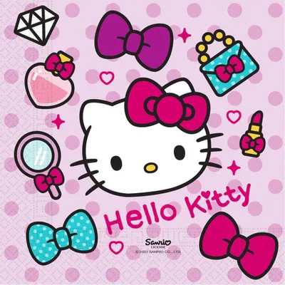 Produktbild von Hello Kitty Fashion Serviette 20 Stk 33x33 cm