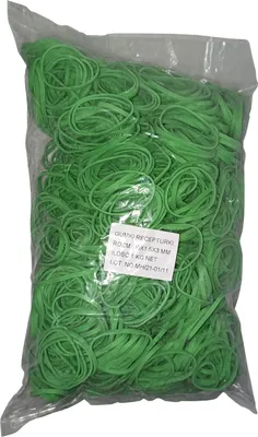 Produktbild von 1 Kg Gummiringe Gummibänder grün 40 mm Ø 1,5 x 3 mm breit
