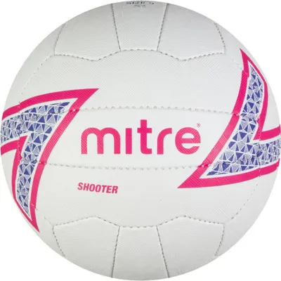 Produktbild von Mitre - "Shooter" Netzball CS135 (4) (Weiß/Pink/Blau)