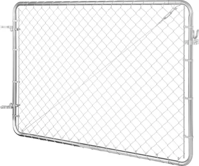 Image de Portail pour clôture à mailles losangées, convient pour des poteaux de portail de jardin de 2,2 à 6 pieds x 6 pieds (poteaux non inclus)