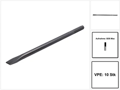 Obrázek produktu pro Makita D-34213-10 Plochý sekáč o celkové délce 25,0 mm 400 10 ks.