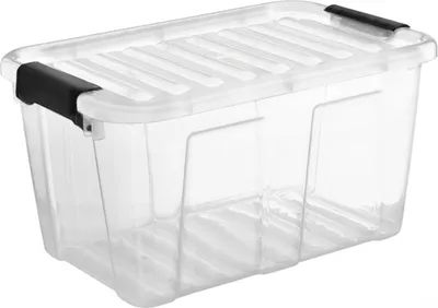 Produktbild von plastový tímový úložný box HOME BOX 30 litrov priehľadný