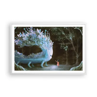 Produktbild von Gerahmtes Poster - Weißer Rahmen - Monster Kind Fee - 91,5x61 cm - Wand Bild - Wanddeko - Wandbilder - Kunstposter - Wandposter - Bilderrahmen - Bilder - Kunstdruck - Wanddekoration - P2WAA91x61-4712