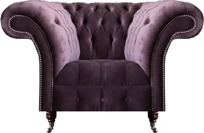 Zdjęcie produktu dla fioletowy fotel Chesterfield do salonu z pojedynczym fotelem Nowoczesne meble