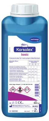 Immagine prodotto di Korsolex® basic – Disinfettante aldeidico per strumenti – 2 L