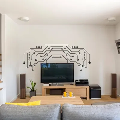 großes TV-Wandornament – Decords Wandtattoo, Produktansicht 1