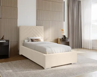 Obrázek produktu pro Jednolůžková postel 100x200 GALOX - vanilková