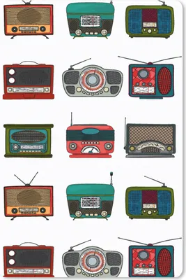 Produktbild von MuchoWow® Mauspad Mousepad Retro - Radio - Design 18x27 cm - Mousepads - Maus Mat - Pad - Mausunterlage