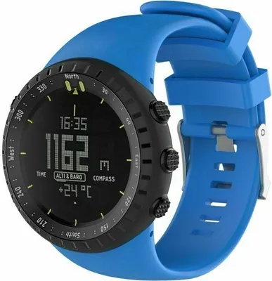 Produktbild von Strap-it Suunto Core Silikonarmband (Blau)