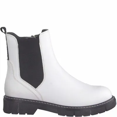 Image de Bottines Marco Tozzi pour femmes, couleur blanche, taille 36