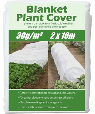 Produktbild von Gartenvlies Pflanzenschutzvlies - 2 x 10 m - 30 g/m² - Weiß