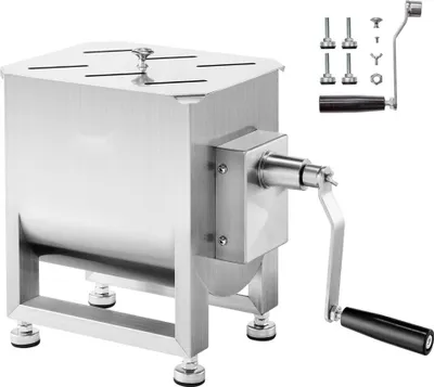 Produktbild von Fleischmischer Manuell 15L - Mischen Fleischverarbeitungsgerät - Hackfleischmaschine - Küchengerät für Fleischverarbeitung