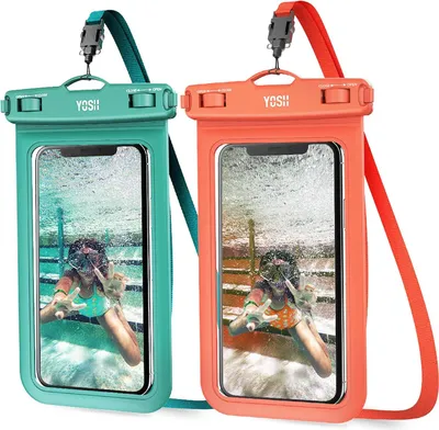 Obrázek produktu pro Vodotěsné pouzdro na telefon 6,8" (2 kusy), pouzdro na mobilní telefon, vodotěsné pouzdro na plavání, koupání, kompatibilní s