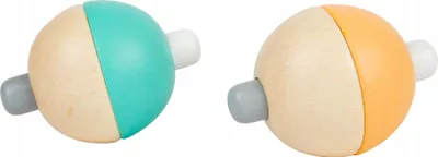 Produktbild von Quietschige pastellfarbene Anti-Stress-Bälle 2 Stk. / Kleiner Fuß Design