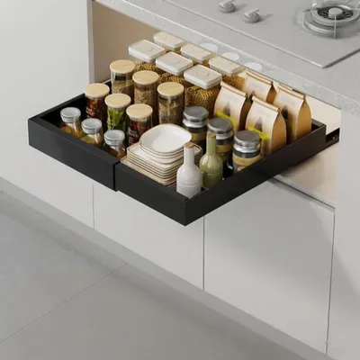Obrázok produktu pre Omgoods – Teleskopický organizér do zásuvky – Výsuvný organizér do kuchyne, rozmer 32-52 cm