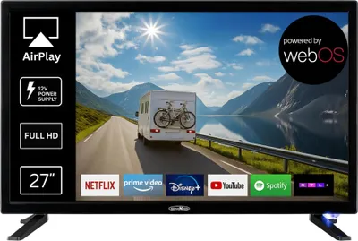 Obrázek produktu pro Reflexion LDD27iBT, 68,6 cm (27"), 1920 x 1080 px, LED, Smart TV, Wi-Fi, Hliník, Černá