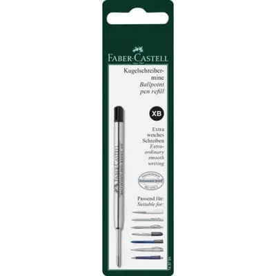 Produktbild von Faber Castell Kugelschreibermine XB schwarz Blister