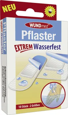 Produktbild von WUNDmed Pflaster Extrem Wasserfest weiß 10 St.