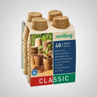Produktbild von Romberg 48 Anzuchttöpfe Ø 8 cm biologisch