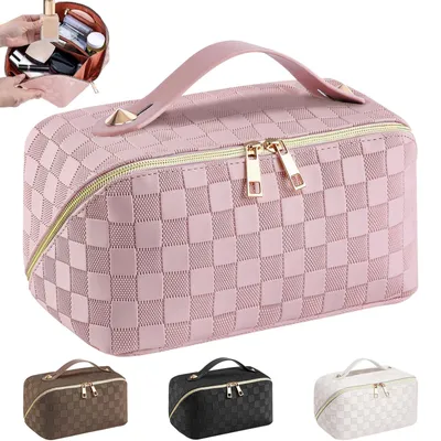 Produktbild von Große Kosmetiktasche aus Kunstleder für Damen