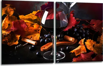 Produktbild von Herdabdeckplatten 2x40x52 Glaskeramikfeld 2-Teilig Glas Spritzschutz Wein