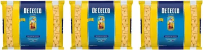 Produktbild von 3x De Cecco Mezzi Rigatoni Pasta di Semola di Grano Duro Hartweizengrieß Pasta 100% Italienische Pasta Kurze Pasta Packung mit 3Kg