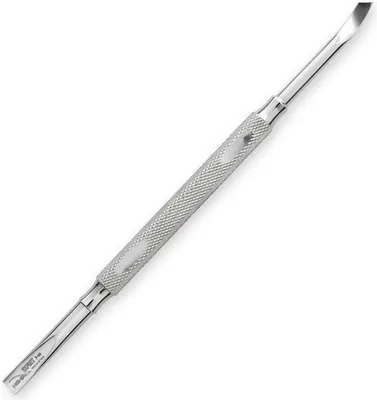 Produktbild von Edelstahl Nagelhautschieber P-09 für Maniküre & Pediküre, Doppelend, 13,3 cm