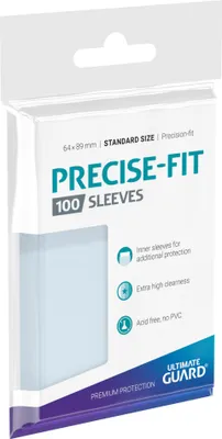 Image de Manchons Ultimate Guard Precise-Fit, taille standard, transparents (100)