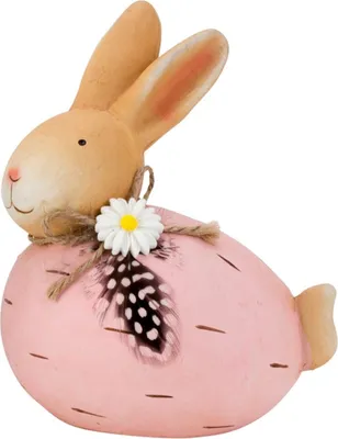 Produktbild von Mel-O-Design Osterhase schlüft aus Ei ca. 17 cm rosa Ei