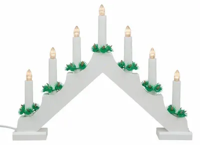 Produktbild von 10x Adventsleuchter 7 LED Kerzenlichter weiß 40x30cm