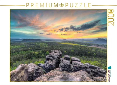 Produktbild von CALVENDO Puzzle Gohrisch 2000 Teile Puzzle quer | 2000 Teile Lege-Größe 90x67cm Foto-Puzzle für glückliche Stunden