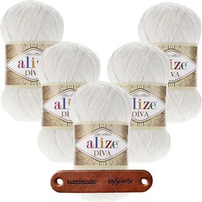 Produktbild von 5 x ALIZE Diva 450 Pearl mit Label