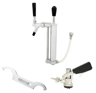 Immagine prodotto di Set con pompa da picnic con rubinetto a pistone 5/8 uscita Co2, KEG: KeyKeg