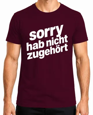 Obrázek produktu pro Omlouvám se, neposlouchal jsem. Vtipné, sarkastické, dárek, humor, pánské tričko, vínová barva, velikost XL