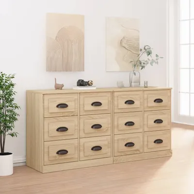 Produktbild von Möbel Sideboards 2 Stk. Sonoma-Eiche Holzwerkstoff - Kommoden 3185282