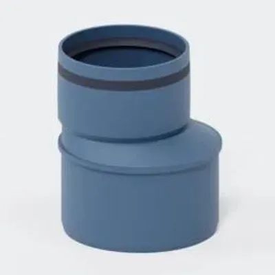 Produktbild von POLOPLAST Übergangsrohr, DN160/125, POLO-KAL XS, PP-MD, Ø160/125mm, blau, 1 Stk.