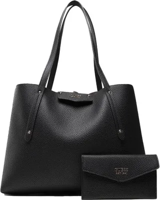 Produktbild von GUESS Damen Schultertasche Eco Brenton Black